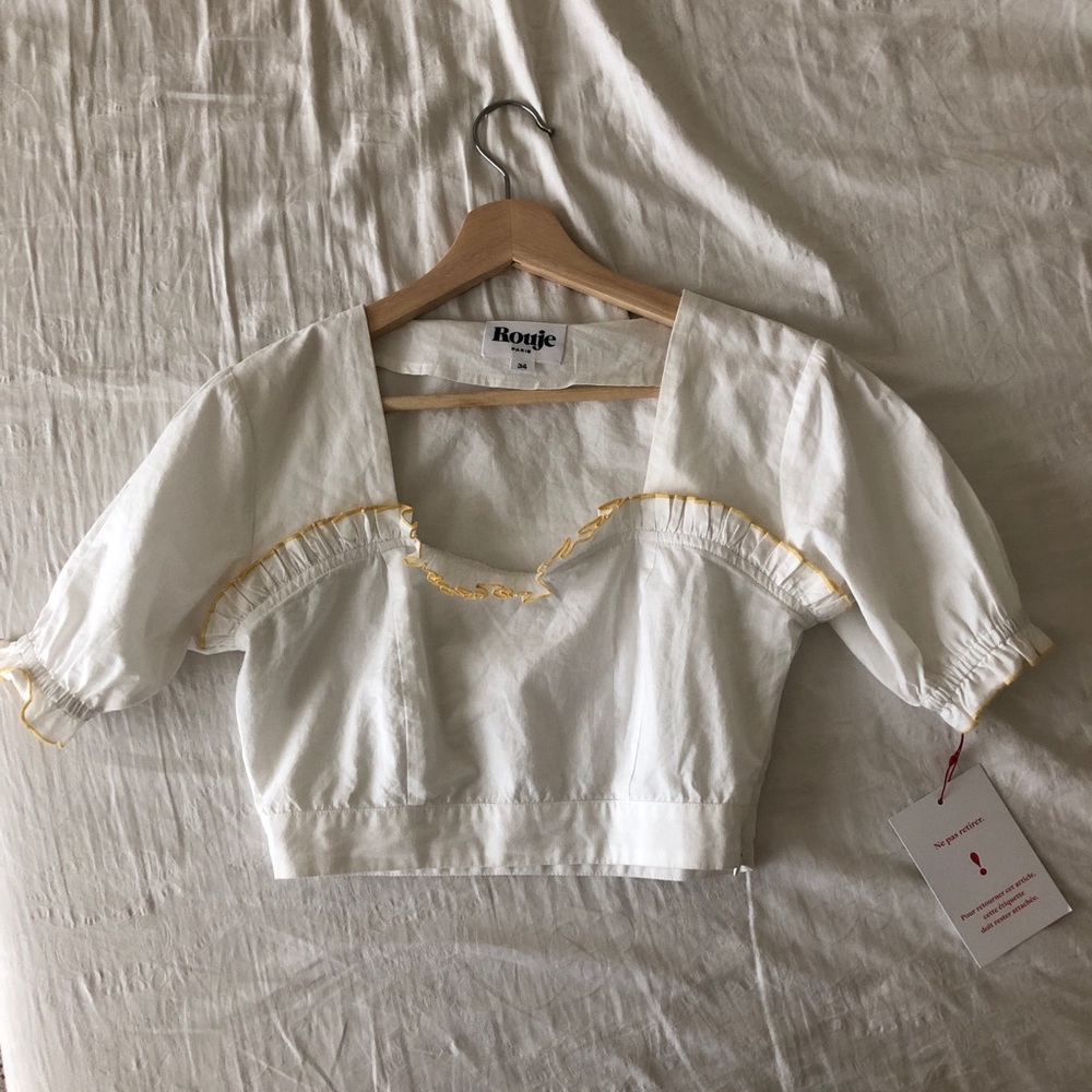NWT Rouje Amy crop top size 34 - Picture 4 of 4